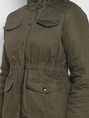 mock neck quilted jacket - 17393799 - Standard Image - 5