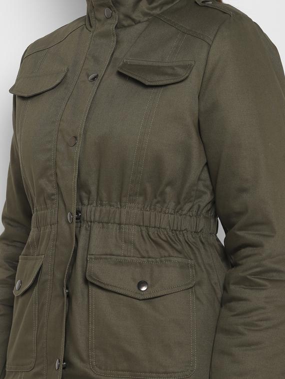 mock neck quilted jacket - 17393799 - Zoom Image - 5