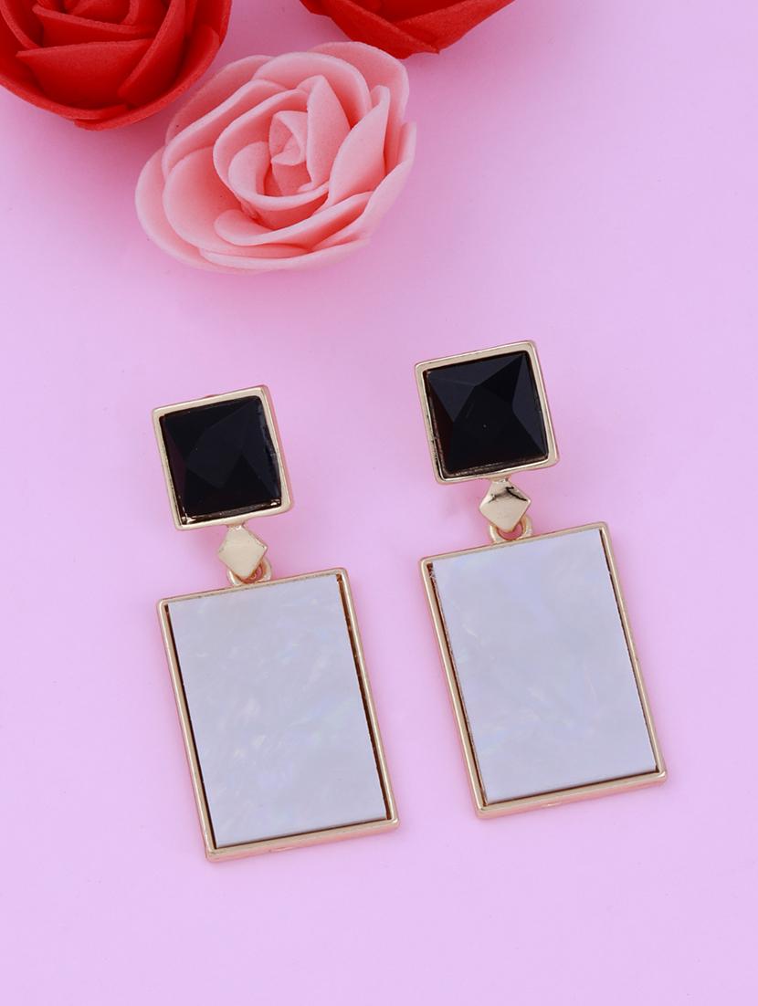multi colored metal drop earring - 17393854 - Zoom Image - 2