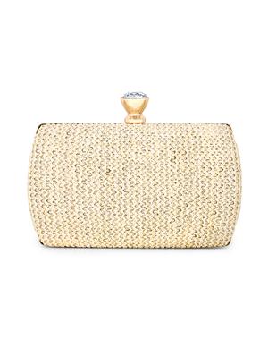 white shimmer box clutch - 17393924 - Standard Image - 2