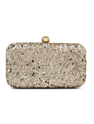 gold shimmer box clutch - 17393925 - Standard Image - 2