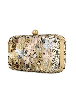 gold shimmer box clutch - 17393925 - Standard Image - 6