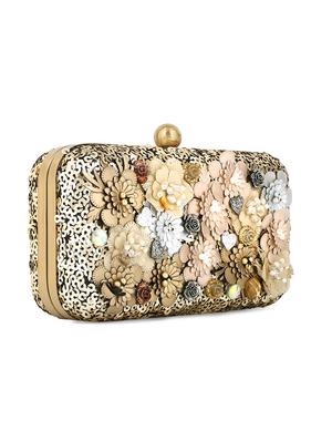 gold shimmer box clutch - 17393925 - Standard Image - 7