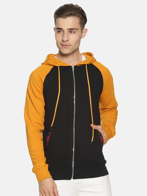 black color block raglan sweatshirt - 17393977 - Standard Image - 1