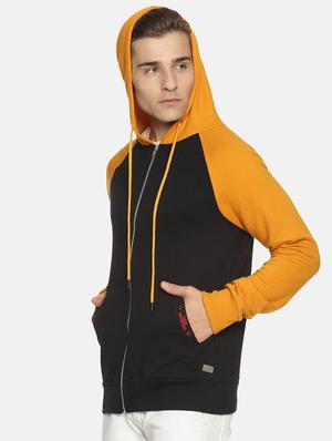 black color block raglan sweatshirt - 17393977 - Standard Image - 2