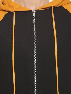 black color block raglan sweatshirt - 17393977 - Standard Image - 5