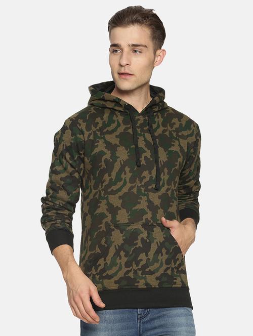 olive green camouflage sweatshirt - 17393981 - Standard Image - 1