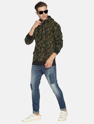 olive green camouflage sweatshirt - 17393981 - Standard Image - 4