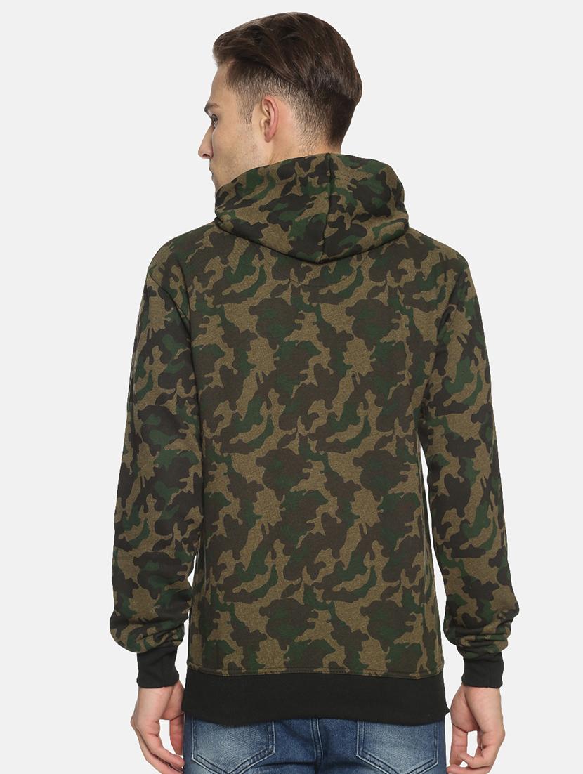 olive green camouflage sweatshirt - 17393981 - Zoom Image - 3