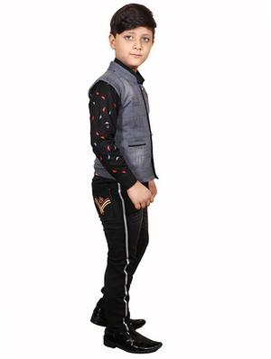 grey cotton full length sets twin sets - 17394006 - Standard Image - 2