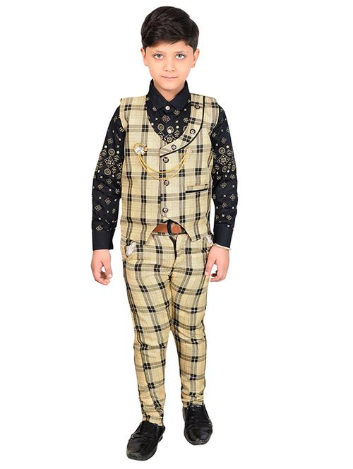 kids waist coat with pants set - 17394015 - Standard Image - 1