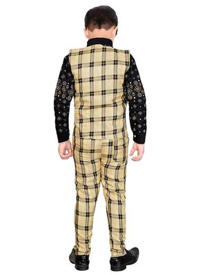kids waist coat with pants set - 17394015 - Standard Image - 3