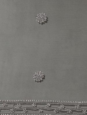 paisley chikankari saree with blouse - 17394038 - Standard Image - 5