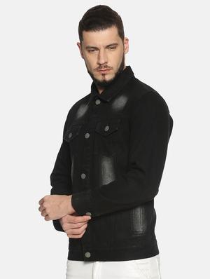 black washed denim jacket - 17394244 - Standard Image - 2