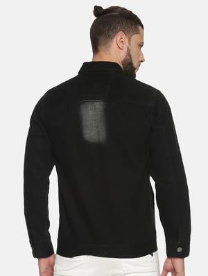 black washed denim jacket - 17394244 - Standard Image - 3