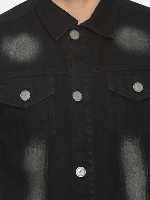 black washed denim jacket - 17394244 - Standard Image - 5