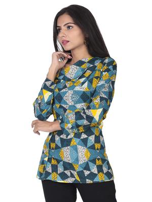 geometric print top - 17394547 - Standard Image - 2