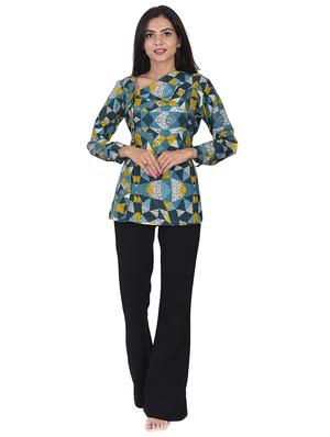geometric print top - 17394547 - Standard Image - 4