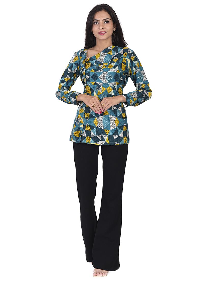geometric print top - 17394547 - Zoom Image - 4