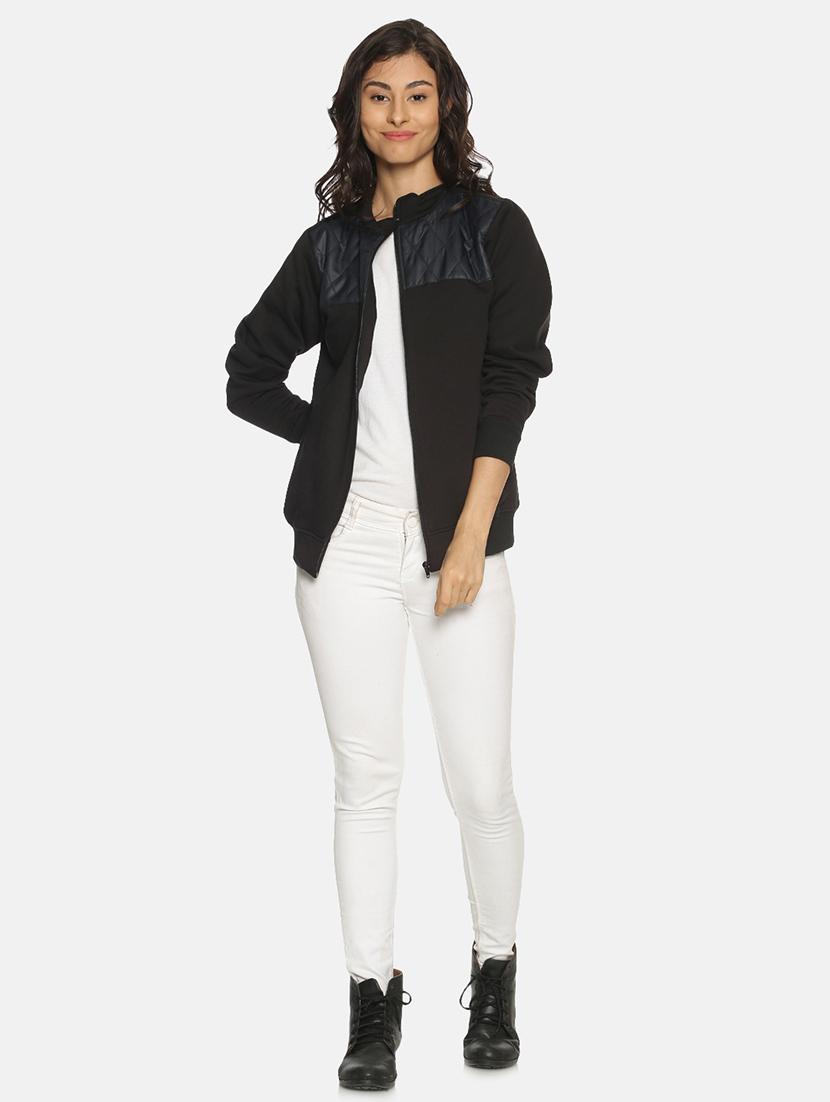 mandarin neck bomber jacket - 17395268 - Zoom Image - 4