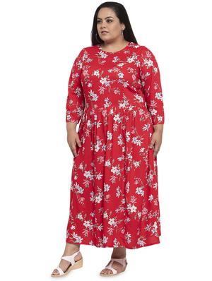 floral maxi plus dress - 17395272 - Standard Image - 2
