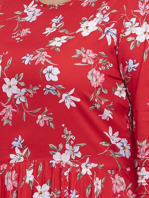 floral maxi plus dress - 17395272 - Standard Image - 4