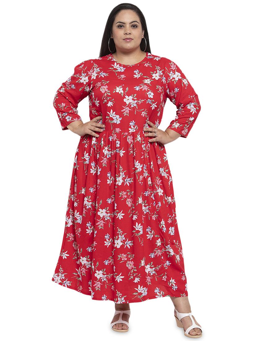 floral maxi plus dress - 17395272 - Zoom Image - 1