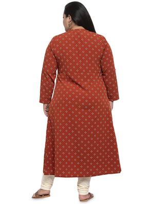 printed a-line kurta - 17395712 - Standard Image - 3