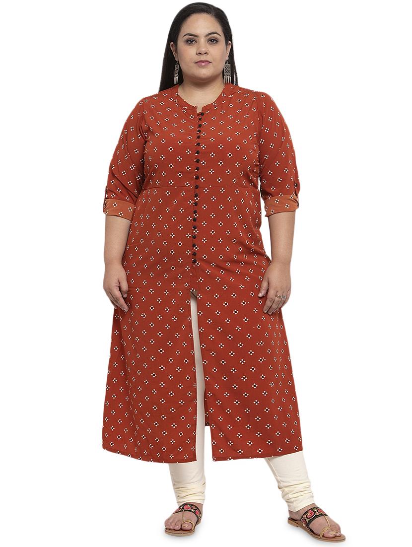 printed a-line kurta - 17395712 - Zoom Image - 1