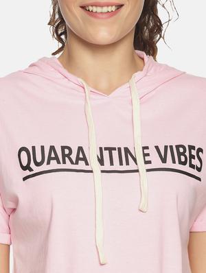 hooded neck graphic tee - 17395762 - Standard Image - 5