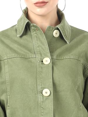 baggy sleeves denim jacket - 17395974 - Standard Image - 5