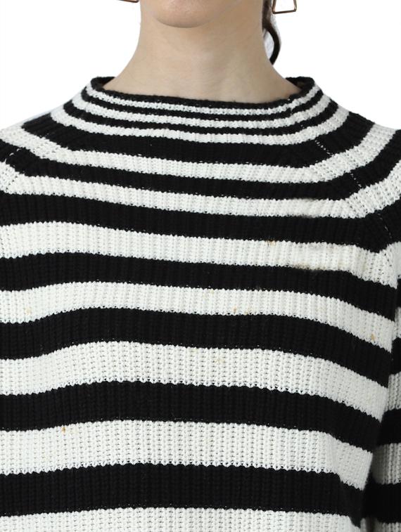 crew neck striped pullover - 17396032 - Zoom Image - 5