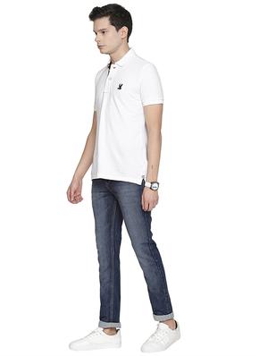 blue light washed denim jeans - 17396099 - Standard Image - 4