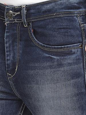 blue light washed denim jeans - 17396099 - Standard Image - 5