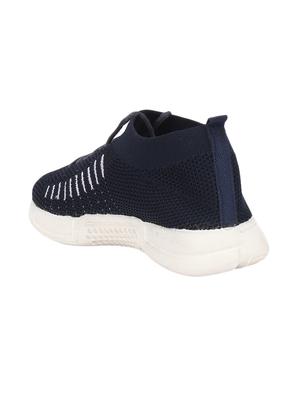 navy synthetic slip on casual shoes - 17396390 - Standard Image - 3