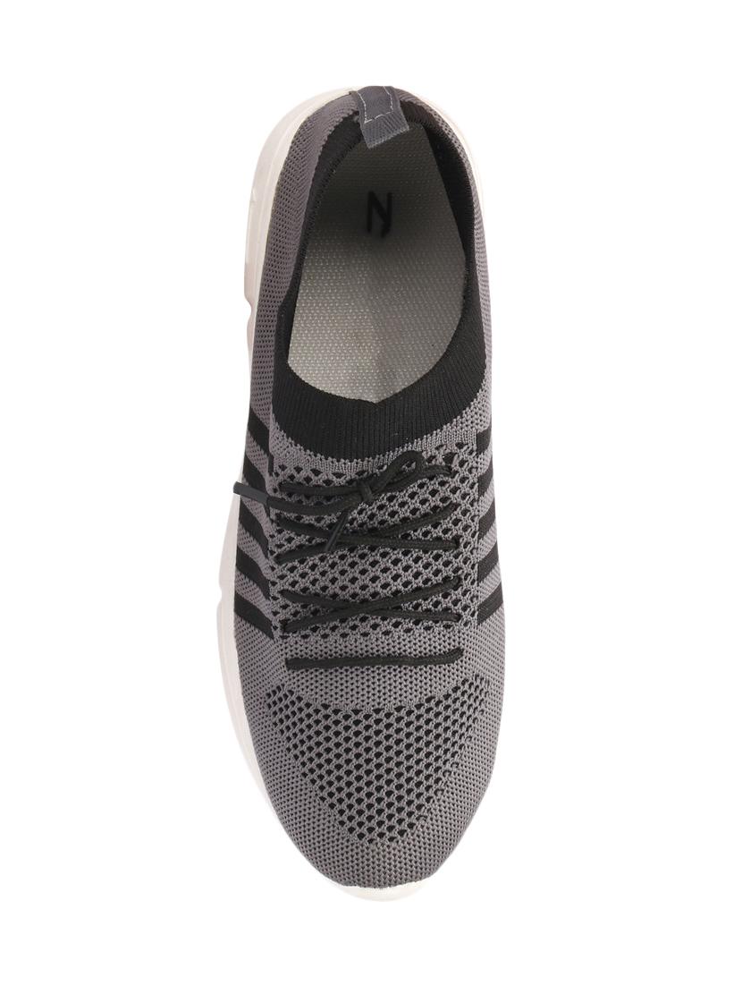 grey synthetic slip on casual shoes - 17396391 - Zoom Image - 4