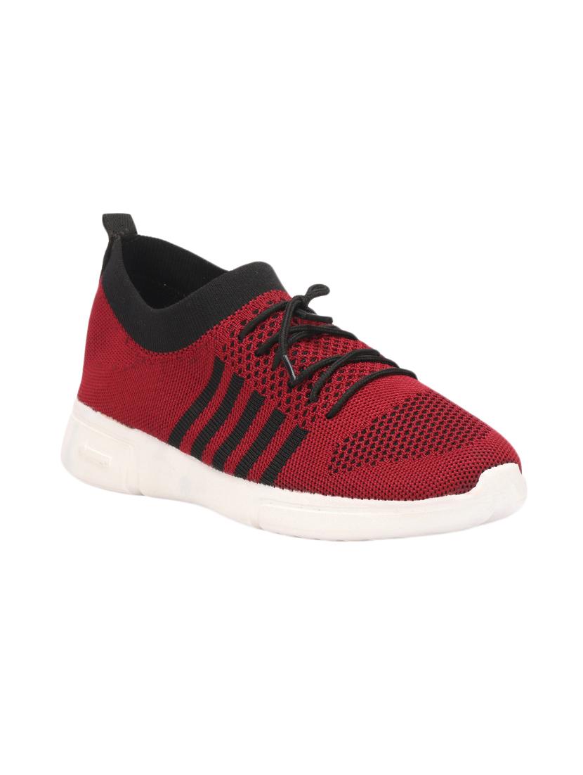 red synthetic slip on casual shoes - 17396392 - Zoom Image - 1