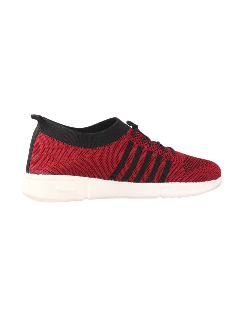 red synthetic slip on casual shoes - 17396392 - Zoom Image - 2