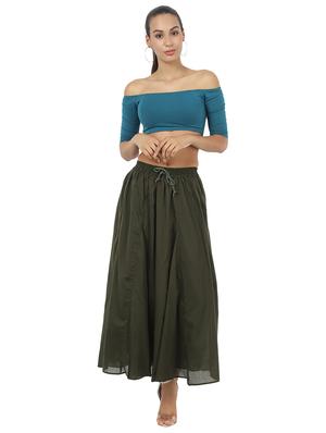 high rise flared skirt - 17396465 - Standard Image - 4