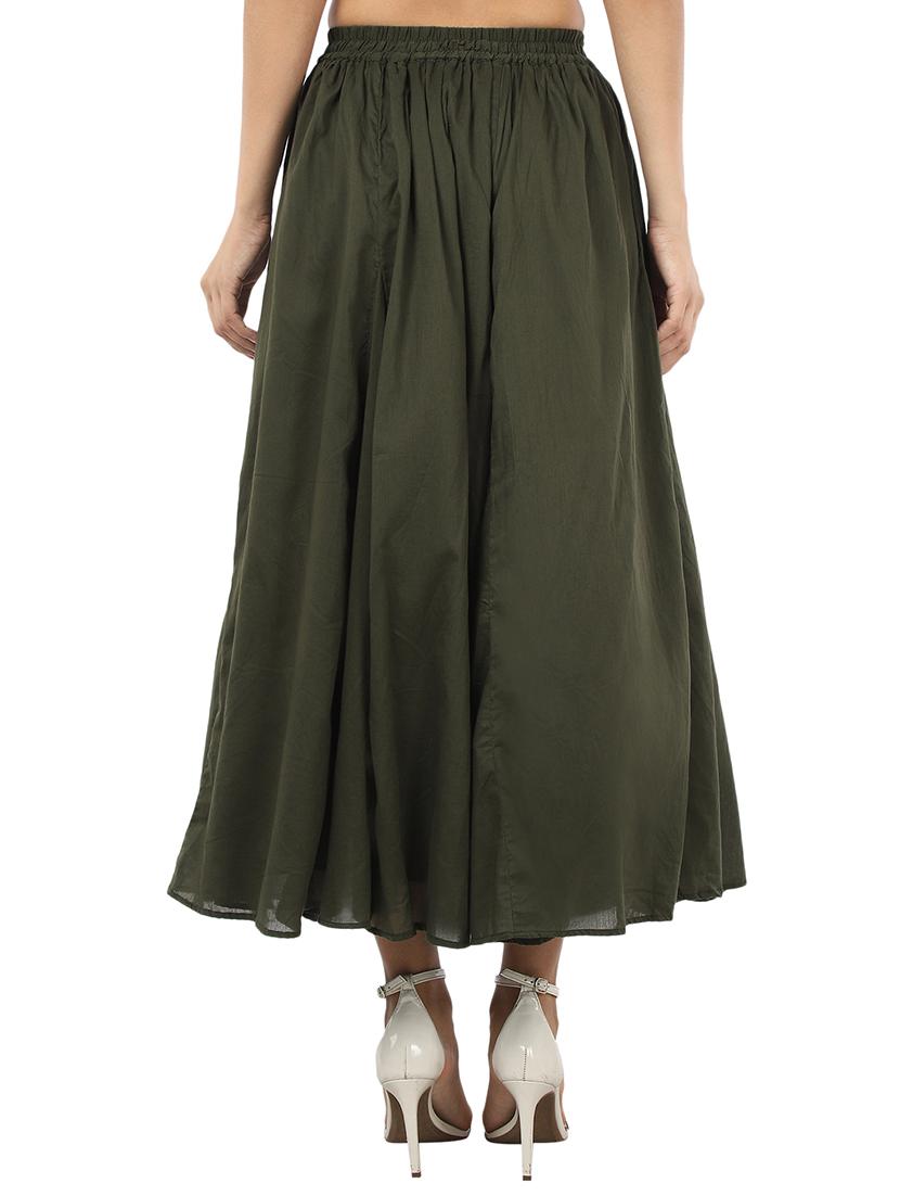 high rise flared skirt - 17396465 - Zoom Image - 3