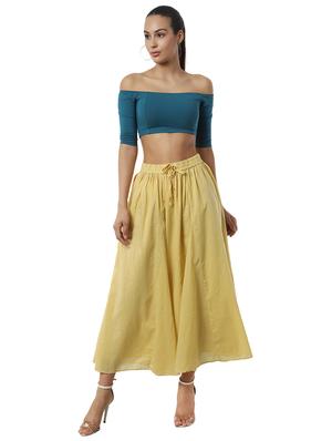 high rise flared skirt - 17396466 - Standard Image - 4