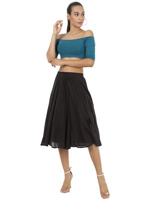 high rise flared skirt - 17396467 - Standard Image - 3