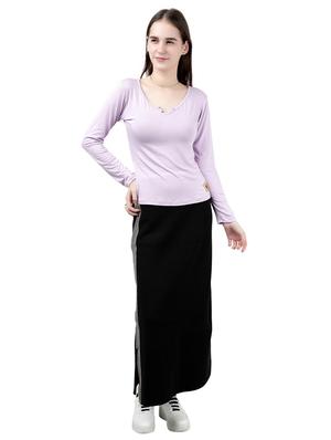 side taped maxi skirt - 17396475 - Standard Image - 4