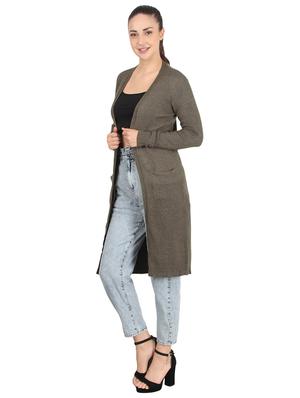 hooded neck solid shrug - 17396537 - Standard Image - 2