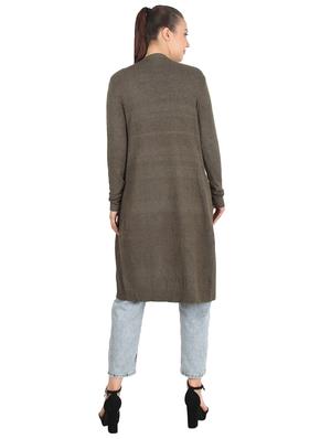 hooded neck solid shrug - 17396537 - Standard Image - 3