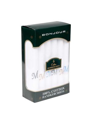 white cotton handkerchief set of 6 - 17396647 - Standard Image - 2