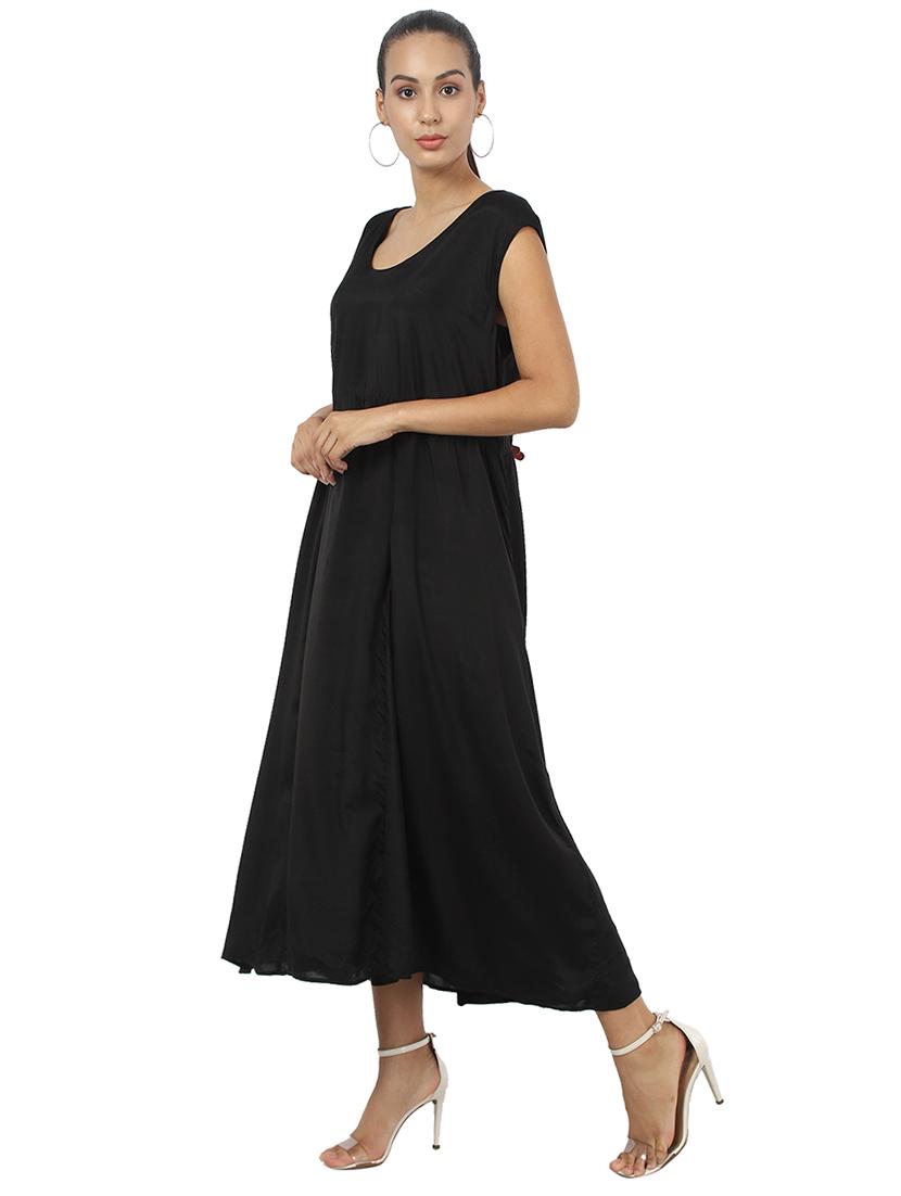 scoop neck flared dress - 17396674 - Zoom Image - 2