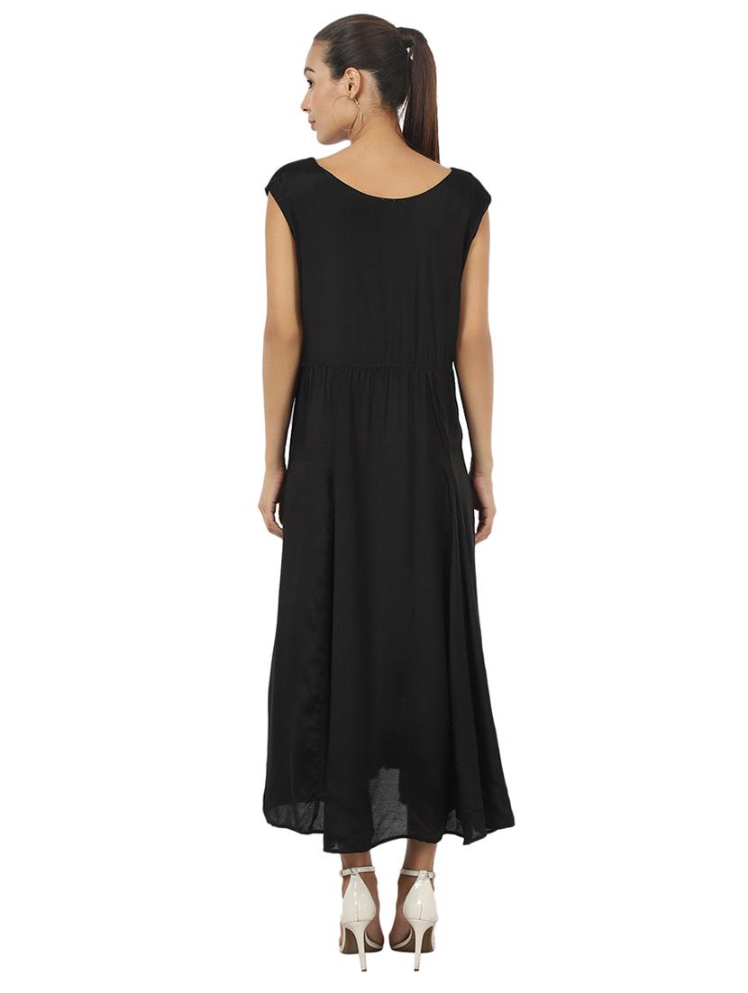 scoop neck flared dress - 17396674 - Zoom Image - 3