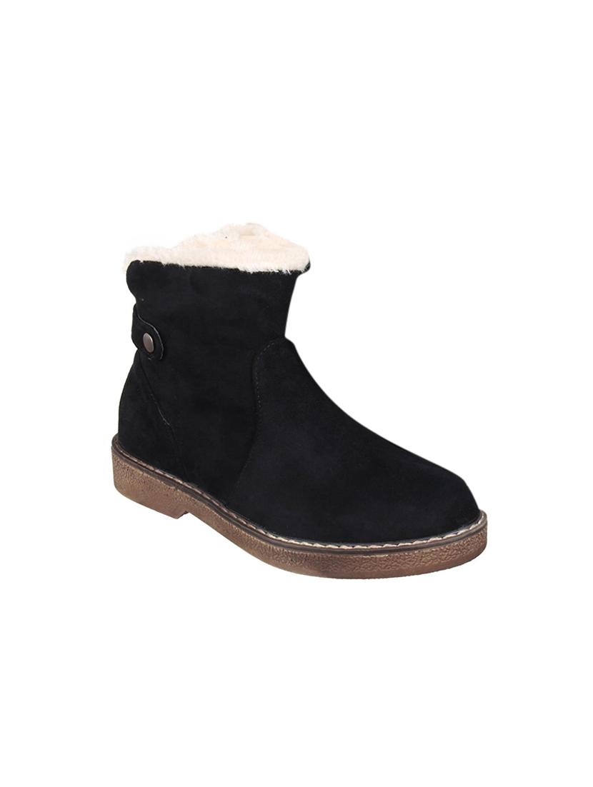 black suede ankle boots - 17396705 - Zoom Image - 1