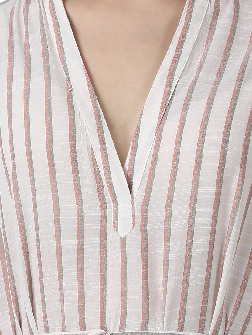 tie front striped shirt dress - 17396756 - Zoom Image - 4
